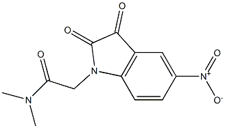 N,N-dimethyl-2-(5-nitro-2,3-dioxo-2,3-dihydro-1H-indol-1-yl)acetamide Structure