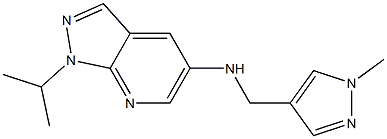  N-[(1-methyl-1H-pyrazol-4-yl)methyl]-1-(propan-2-yl)-1H-pyrazolo[3,4-b]pyridin-5-amine