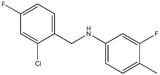  N-[(2-chloro-4-fluorophenyl)methyl]-3-fluoro-4-methylaniline