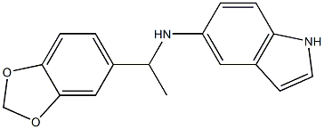  N-[1-(2H-1,3-benzodioxol-5-yl)ethyl]-1H-indol-5-amine