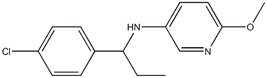 N-[1-(4-chlorophenyl)propyl]-6-methoxypyridin-3-amine Structure