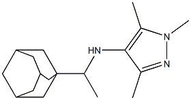 N-[1-(adamantan-1-yl)ethyl]-1,3,5-trimethyl-1H-pyrazol-4-amine|