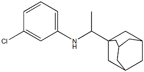 N-[1-(adamantan-1-yl)ethyl]-3-chloroaniline Struktur