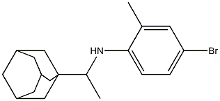 N-[1-(adamantan-1-yl)ethyl]-4-bromo-2-methylaniline Structure