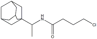 N-[1-(adamantan-1-yl)ethyl]-4-chlorobutanamide Struktur