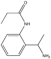 N-[2-(1-aminoethyl)phenyl]propanamide Structure