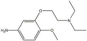 N-[2-(5-amino-2-methoxyphenoxy)ethyl]-N,N-diethylamine Structure