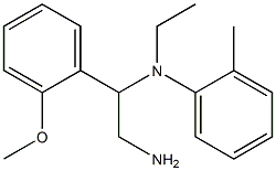 N-[2-amino-1-(2-methoxyphenyl)ethyl]-N-ethyl-2-methylaniline Struktur