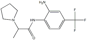 N-[2-amino-4-(trifluoromethyl)phenyl]-2-(pyrrolidin-1-yl)propanamide