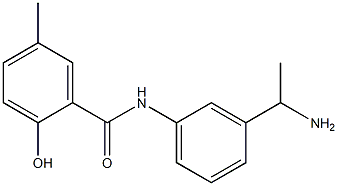 N-[3-(1-aminoethyl)phenyl]-2-hydroxy-5-methylbenzamide