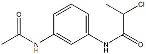 N-[3-(acetylamino)phenyl]-2-chloropropanamide Structure
