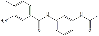 N-[3-(acetylamino)phenyl]-3-amino-4-methylbenzamide Structure