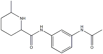 N-[3-(acetylamino)phenyl]-6-methylpiperidine-2-carboxamide Structure