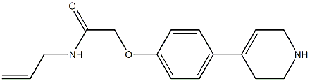 N-allyl-2-[4-(1,2,3,6-tetrahydropyridin-4-yl)phenoxy]acetamide|
