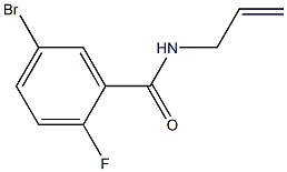 N-allyl-5-bromo-2-fluorobenzamide 化学構造式