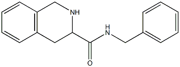 N-benzyl-1,2,3,4-tetrahydroisoquinoline-3-carboxamide Struktur