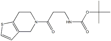 tert-butyl N-(3-oxo-3-{4H,5H,6H,7H-thieno[3,2-c]pyridin-5-yl}propyl)carbamate Structure