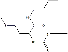 tert-butyl N-[1-(butylcarbamoyl)-3-(methylsulfanyl)propyl]carbamate Struktur