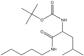 tert-butyl N-[3-methyl-1-(pentylcarbamoyl)butyl]carbamate Structure