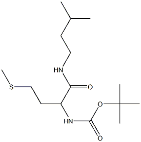tert-butyl N-{1-[(3-methylbutyl)carbamoyl]-3-(methylsulfanyl)propyl}carbamate Structure