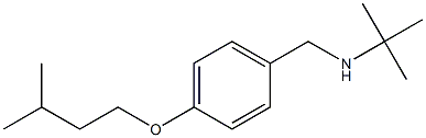 tert-butyl({[4-(3-methylbutoxy)phenyl]methyl})amine Struktur