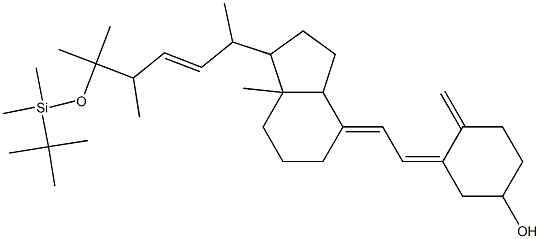 3-(2-{1-[5-(tert-Butyl-dimethyl-silanyloxy)-1,4,5-trimethyl-hex-2-enyl]-7a-methyl-octahydro-inden-4-ylidene}-ethylidene)-4-methylene-cyclohexanol Structure