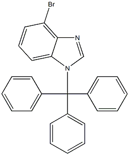 4-Bromo-1-trityl-1H-benzoimidazole Structure