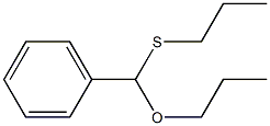 Benzaldehydedipropylthioacetal Struktur