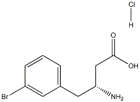 (R)-3-Amino-4-(3-Bromophenyl)butyric Acid Hydrochloride Struktur