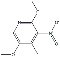 2,5-Dimethoxy-4-methyl-3-nitropyridine Structure