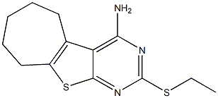  2-(ethylsulfanyl)-6,7,8,9-tetrahydro-5H-cyclohepta[4,5]thieno[2,3-d]pyrimidin-4-ylamine