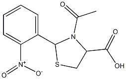 3-acetyl-2-{2-nitrophenyl}-1,3-thiazolidine-4-carboxylic acid