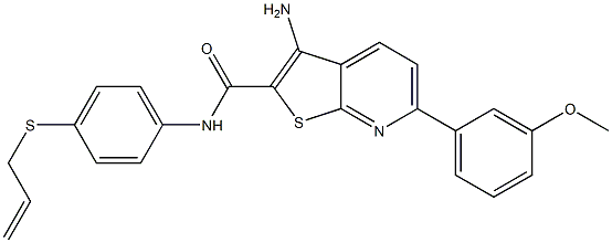 N-[4-(allylsulfanyl)phenyl]-3-amino-6-(3-methoxyphenyl)thieno[2,3-b]pyridine-2-carboxamide|