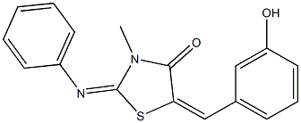 5-(3-hydroxybenzylidene)-3-methyl-2-(phenylimino)-1,3-thiazolidin-4-one