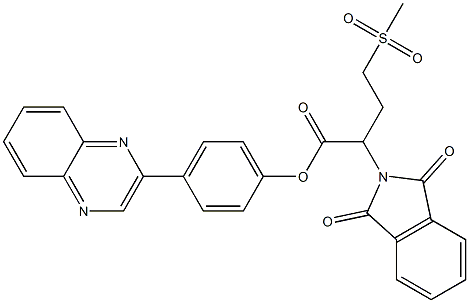 4-quinoxalin-2-ylphenyl 2-(1,3-dioxo-1,3-dihydro-2H-isoindol-2-yl)-4-(methylsulfonyl)butanoate