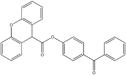 4-benzoylphenyl 9H-xanthene-9-carboxylate