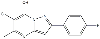 6-chloro-2-(4-fluorophenyl)-5-methylpyrazolo[1,5-a]pyrimidin-7-ol