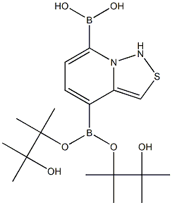 Benzo[c]-1,2,3-thiadiazol-4,7-diyl-4,7-diboronic  acid  dipinacol  ester Struktur