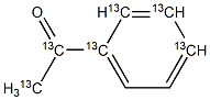 Acetophenone-13C6  (ring-13C6) 结构式