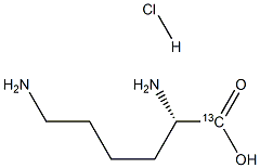L-Lysine-1-13C  hydrochloride 结构式