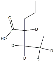 Valproic acid-d5 Struktur