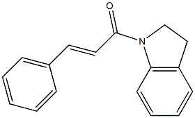 (E)-1-(2,3-dihydro-1H-indol-1-yl)-3-phenyl-2-propen-1-one Struktur