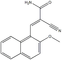 (E)-2-cyano-3-(2-methoxy-1-naphthyl)-2-propenamide