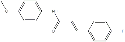 (E)-3-(4-fluorophenyl)-N-(4-methoxyphenyl)-2-propenamide Structure