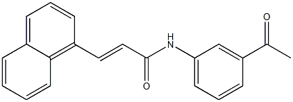(E)-N-(3-acetylphenyl)-3-(1-naphthyl)-2-propenamide