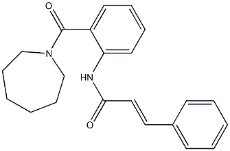 (E)-N-[2-(1-azepanylcarbonyl)phenyl]-3-phenyl-2-propenamide Structure
