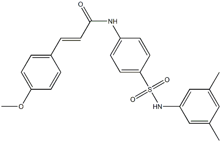 (E)-N-{4-[(3,5-dimethylanilino)sulfonyl]phenyl}-3-(4-methoxyphenyl)-2-propenamide