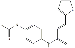 (E)-N-{4-[acetyl(methyl)amino]phenyl}-3-(2-furyl)-2-propenamide