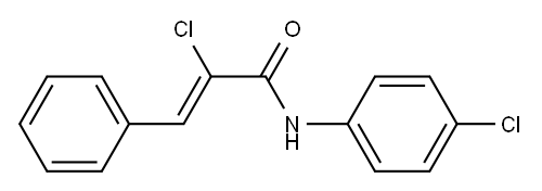 (Z)-2-chloro-N-(4-chlorophenyl)-3-phenyl-2-propenamide