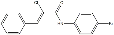 (Z)-N-(4-bromophenyl)-2-chloro-3-phenyl-2-propenamide